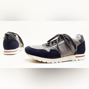 🔥100% Authentic Loro Piana Grey suede and nylon trainers - size EU40.5/US 10.5 🔥